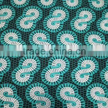 2015 Indonesia lace embroidery fabric custom guipure lace fabric wholesale