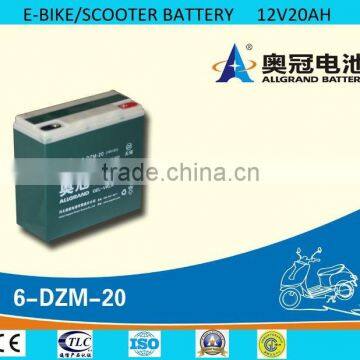 8-DZM-20 16v20ah electric bicycle battery