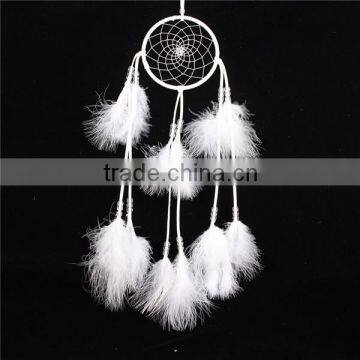 Fashion White Dreamcatcher Feather Wall Hanging Car Orament