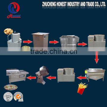 Automatic Peeling Slicing Cutting Frying Potato Chips Machine for Restaurant