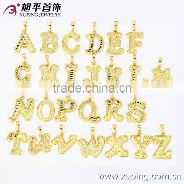 Xuping Jewelry Alphabets Pendant Designs, Necklace Pendant, Alphabet Letter photo-2