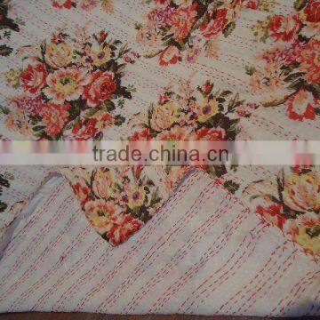 kantha handmade bed covers/throws/gudris