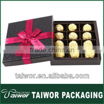 China christmas box for candy,12 pieces chocolate paperboard package