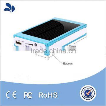 Dual USB new design solar power bank for htc solar charger with 20000mAh