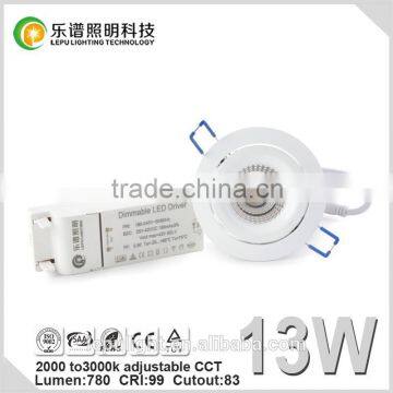CCT Adjustable 13W/15W Led Downlight Wholesale 3 Years Warranty Cob Led Downlight Shenzhen Manufacturer photo-4