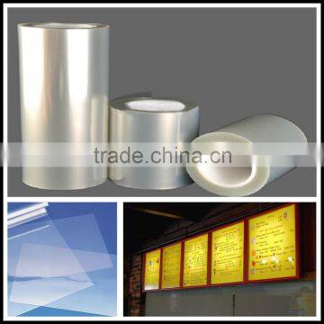 Indoor and outdoor Backlit PET film for advertising