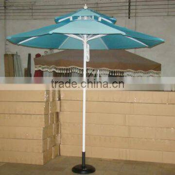 Two layer Blue Customized Garden Umbrella Outdoor Umbrella Beach parasol Umbrella