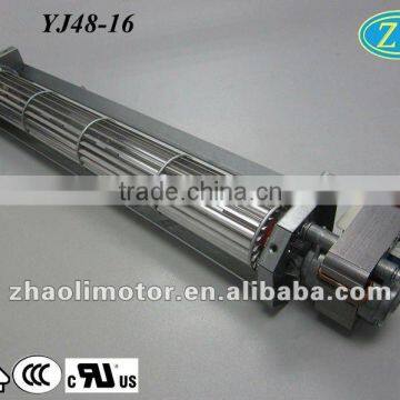 220V fan motor ac electric motor YJ48-16 with motor specifications: shaded pole motor for fireplace, oven, fan heater
