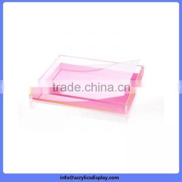 Competitive price top sell acrylic cosmetics trays