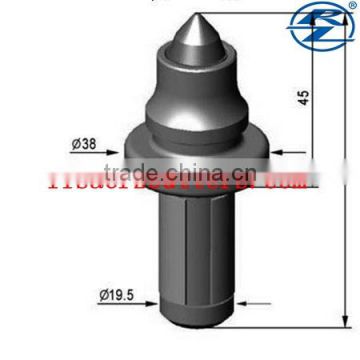 safety forged tools for all types of road surface/brazed excavating teeth/cutter picks with retainer groove