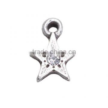 Fashion zinc alloy five-point star charm