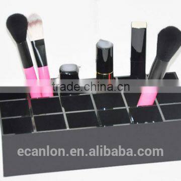 wholesale black acrylic organizer for makeup brush