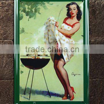 tin metal plate sign