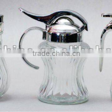 Glass oil bottle