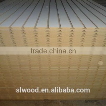 white melamine grooving MDF for cabinet