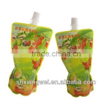 2013 best sells lamination PET/VMPET/AL spout snack bag