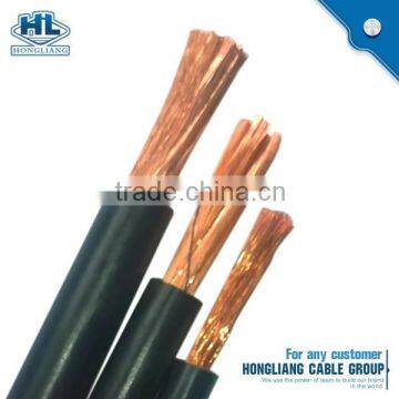 China OEM factory Copper Wire Rubbe/PVC Insulated welding dc cable