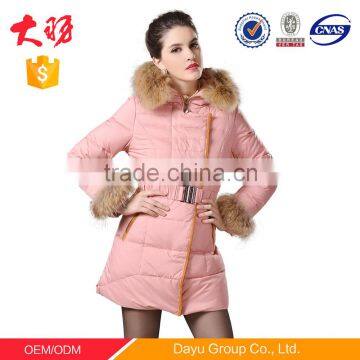 2016 cheap fashion padding dot women down jacket very cheap garments