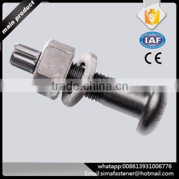 High strength mushroom head bolts with hexagon nut for steel structures