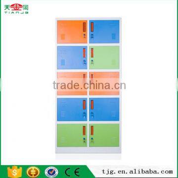 Taiwan 5 Tier 10 Door Lockers Metal Cabinet Supplier TJG-MC8535