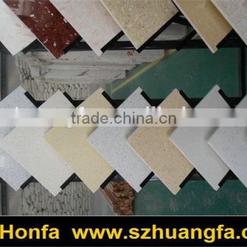 cheap decorative colored artificial marble tiles pictures