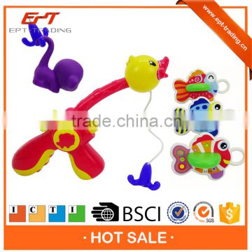 3in1 bath toys fishing game& squirt duck toys for baby