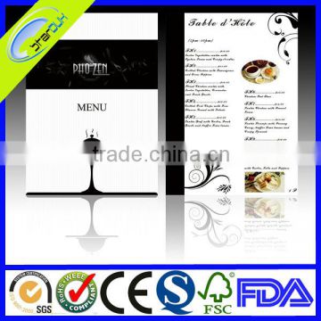 professional cheap menu booklet printing service