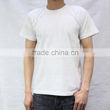 Hot sale summer 100% cotton white t shirt for men