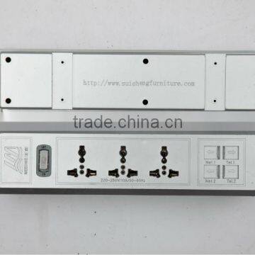 Multiple electrical power switch socket