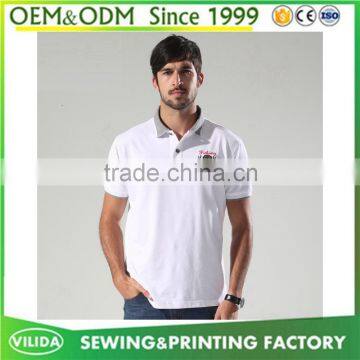 High quality mens breathable polo t-shirt OEM plain classic mens polo t shirt