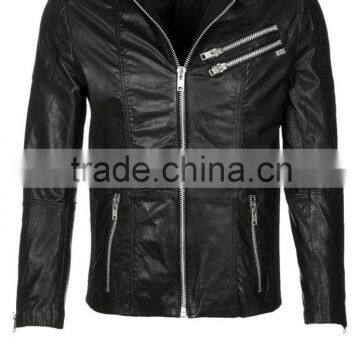 Fashion Men's leather jackets washed leather