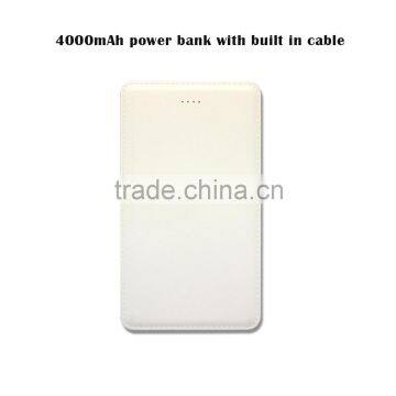 Portable Power Bank 4000 Mah Charger,Manual for Power Bank,Ultra Slim Power Bank for Iphone