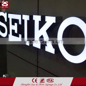 3D illuminated sign led epoxy resin sign led raised letter sign