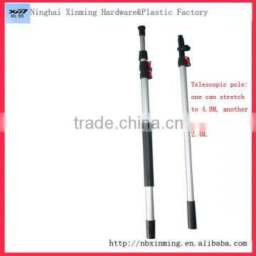 Manufacturer Aluminum Tent Telescopic Pole for cleaning