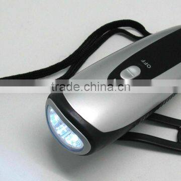 Nice promotional newest manual dynamo led torch