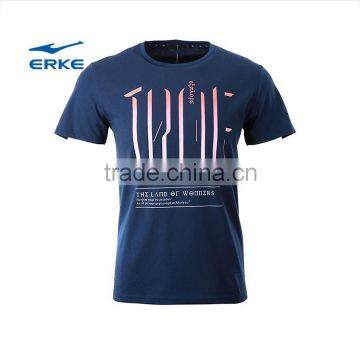 ERKE 2015 NEW Summer Mens Round Neck Sports Short Sleeve t Shirt With Birght Simple Letter Wholesale photo-3