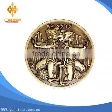 High quality double boys shape custom antique medallions