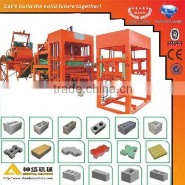 Construction Machinery for sale, qt5-15 automatic concrete block making machine in myanmar