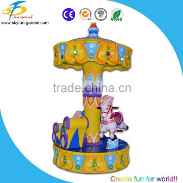 2016Newest amusement park fairy world angel carousel for children