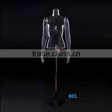 Sexy transparent torso mannequin upper body on slae