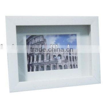 decorative white shadow box picture frame