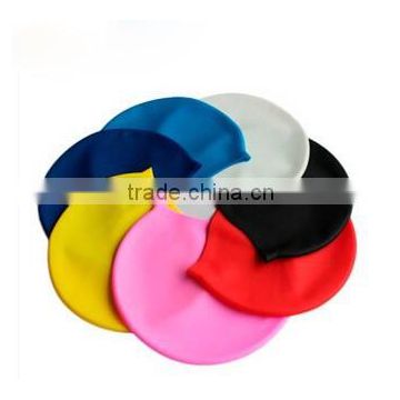 2015 Wholesale High Quality Customized Colorful Adult Waterproof Silicone Swimming Cap