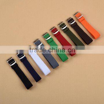 Fashion stainless steel buckle nylon canvas belt watch band