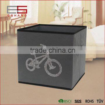 Environmental OEM Clothing Shoes Toys Fabric Cube Storage Drawers With Grey Color