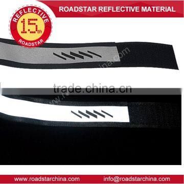 Adjustable reflective nylon hook and loop armband