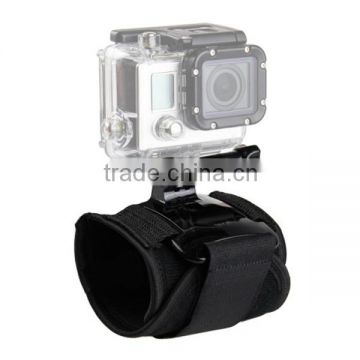 Action Camera Accessories Adjustable Gopros Wrist Hand Strap Band with Mount