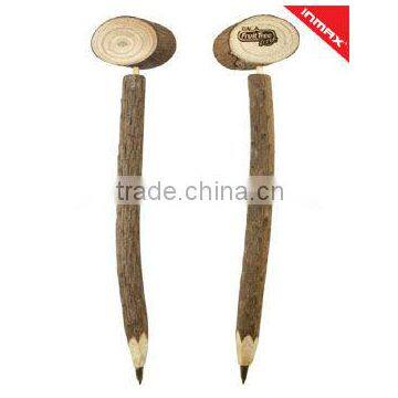 Nature wood branch ball pen