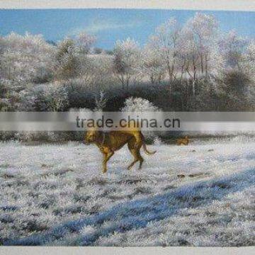 Canvas Animal oil painting