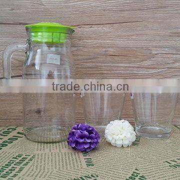 high quality waterpitcher glass set with 2 cups offerd by cattelan glassware