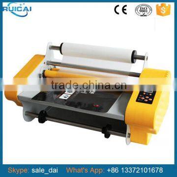 Temperature Adjustable Double Side Hot Roll Office Pouch Laminator Laminating Machine